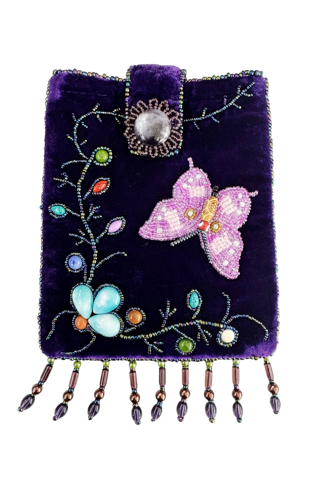 Butterfly Rectangular Velvet Crossbody VBG15-BU - view 4