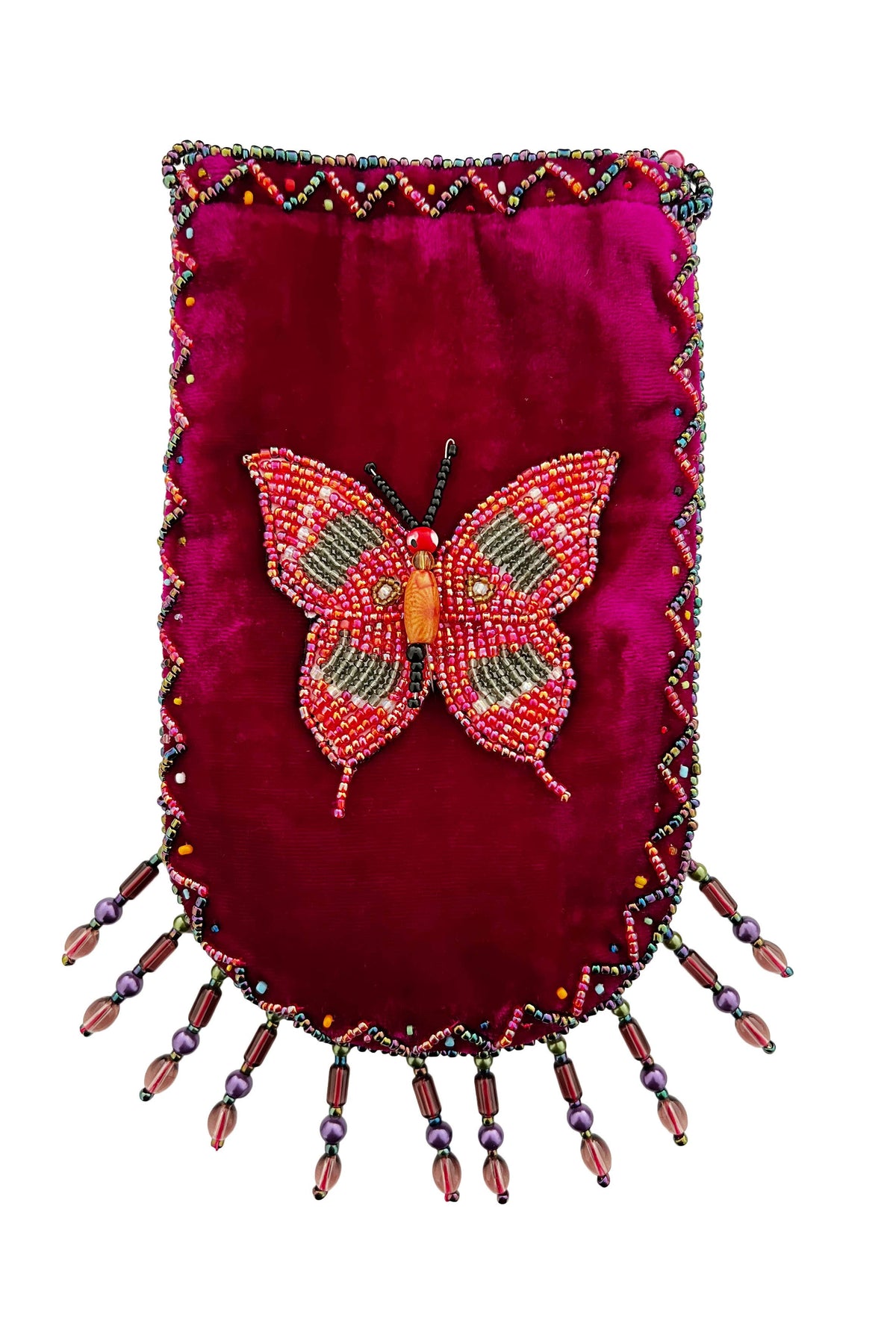 Butterfly Pattern Velvet Crossbody Bag VXL0609-Butterfly - view 17