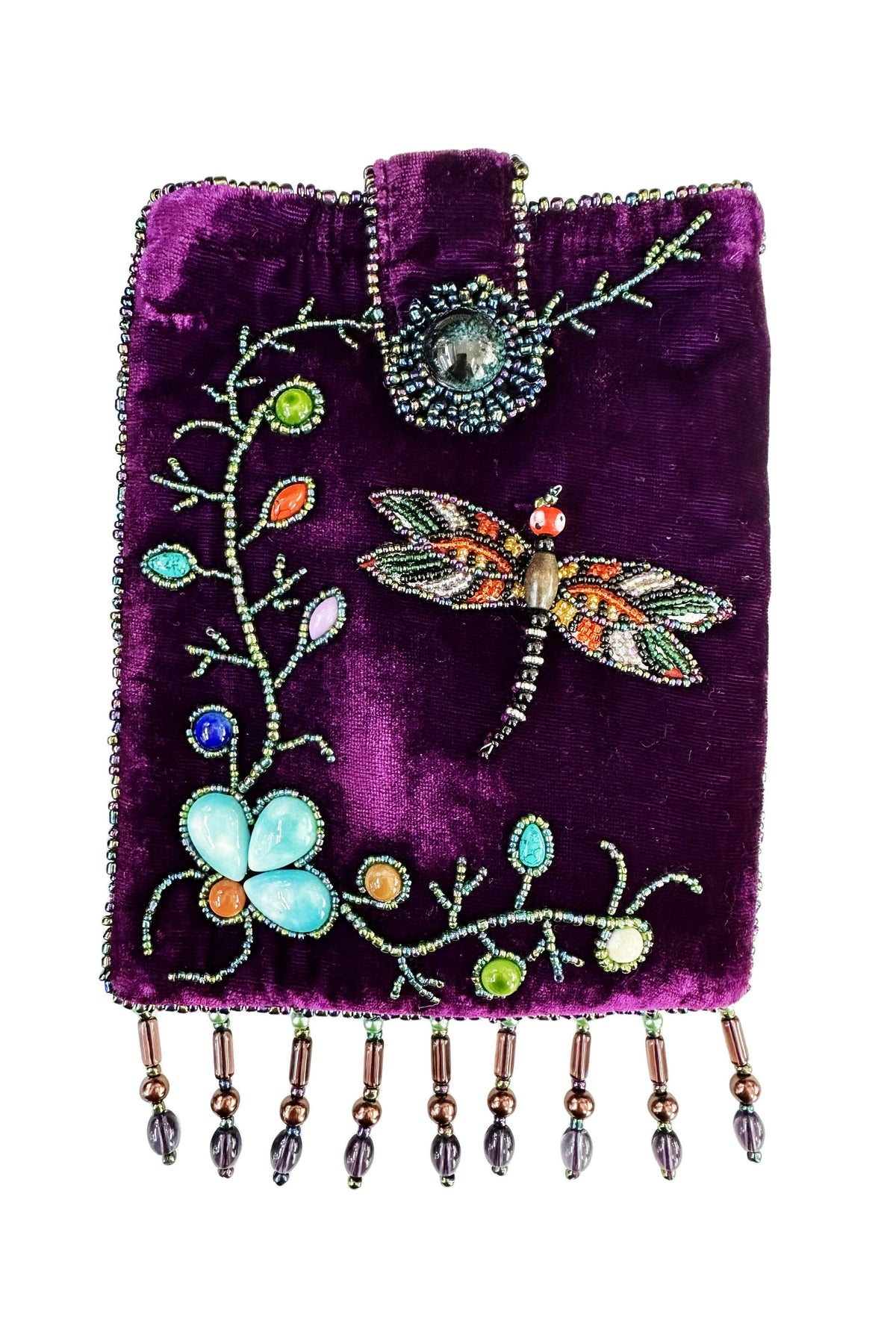 Dragonfly Rectangular Velvet Crossbody VBG15 - view 3
