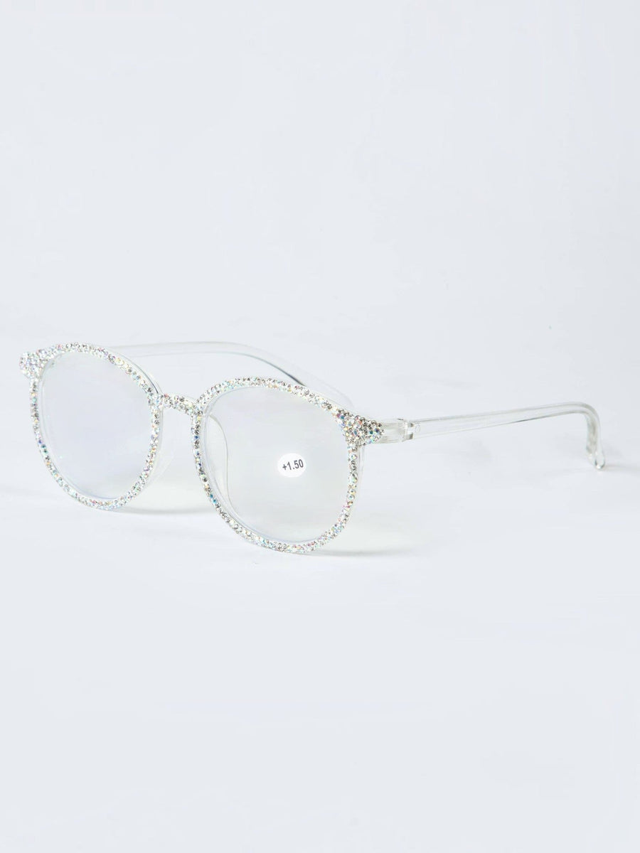 Handmade Round Rhinestone Readers G0431