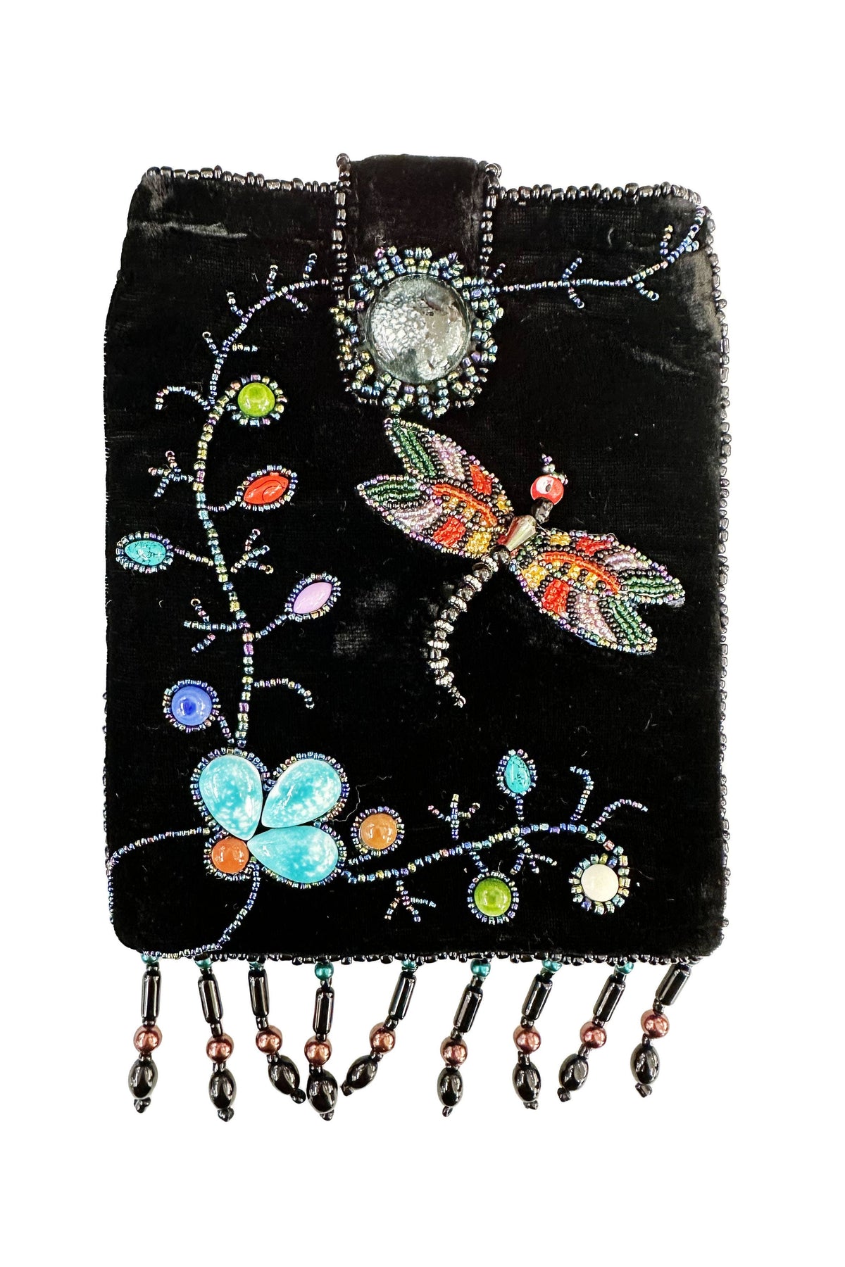 Dragonfly Rectangular Velvet Crossbody VBG15 - view 15