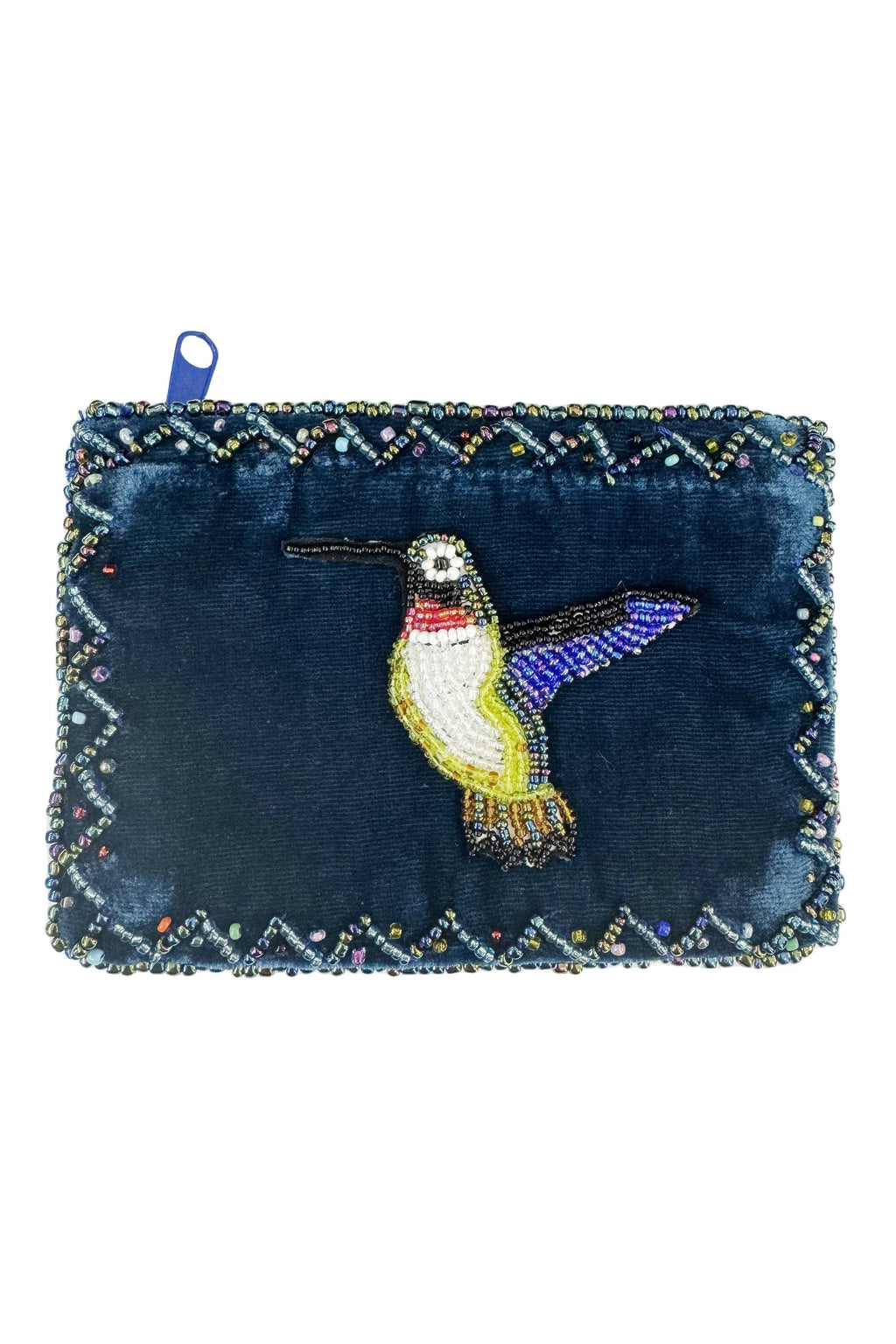 Hummingbird Rectangle Velvet Coin Purse V0701 - view 9