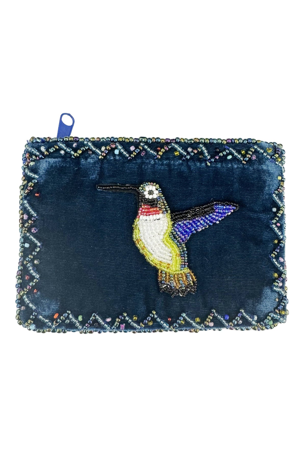 Hummingbird Rectangle Velvet Coin Purse V0701 - view 9