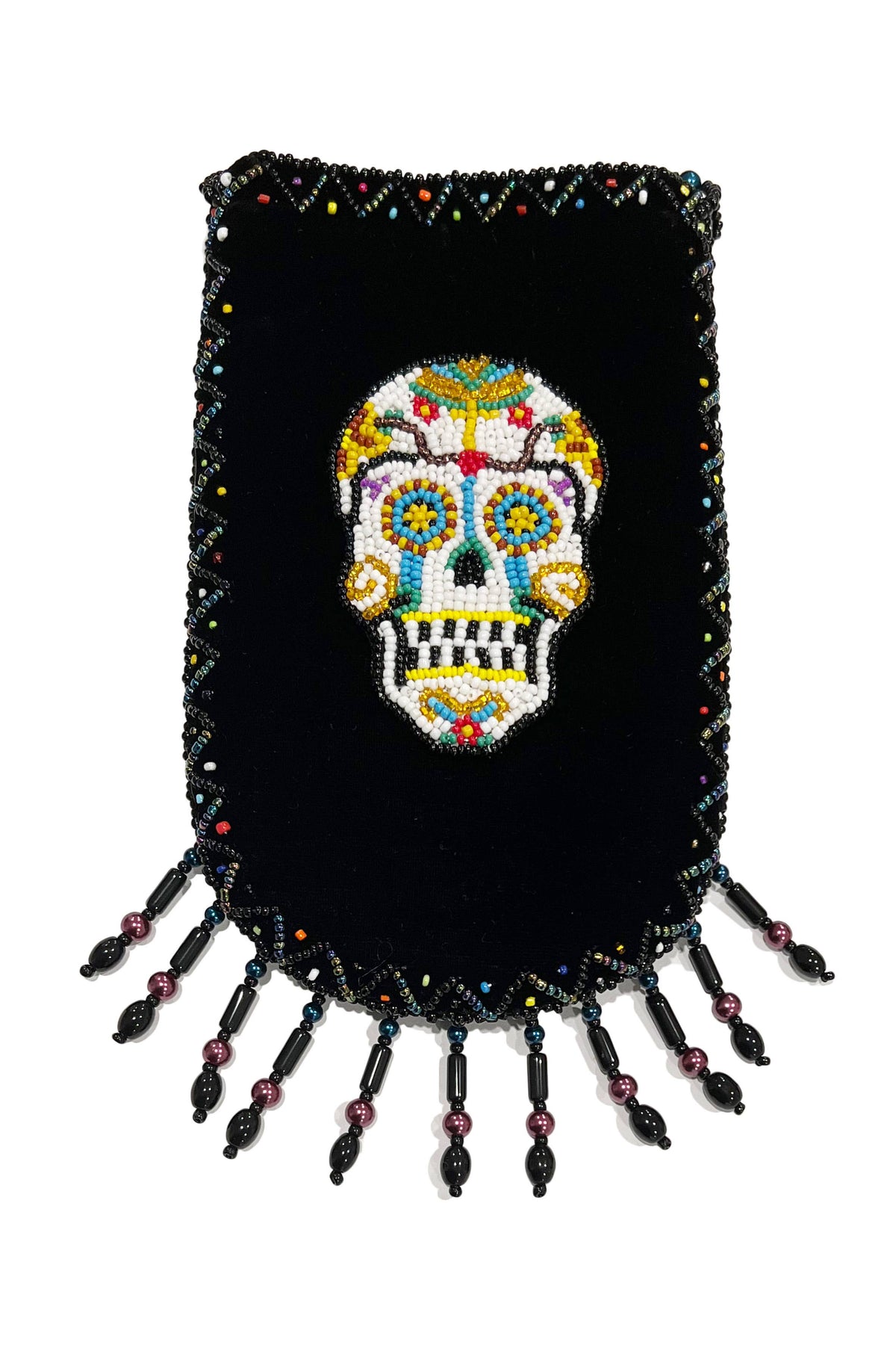 Skull Pattern Velvet Crossbody Bags VXL0609 - view 5