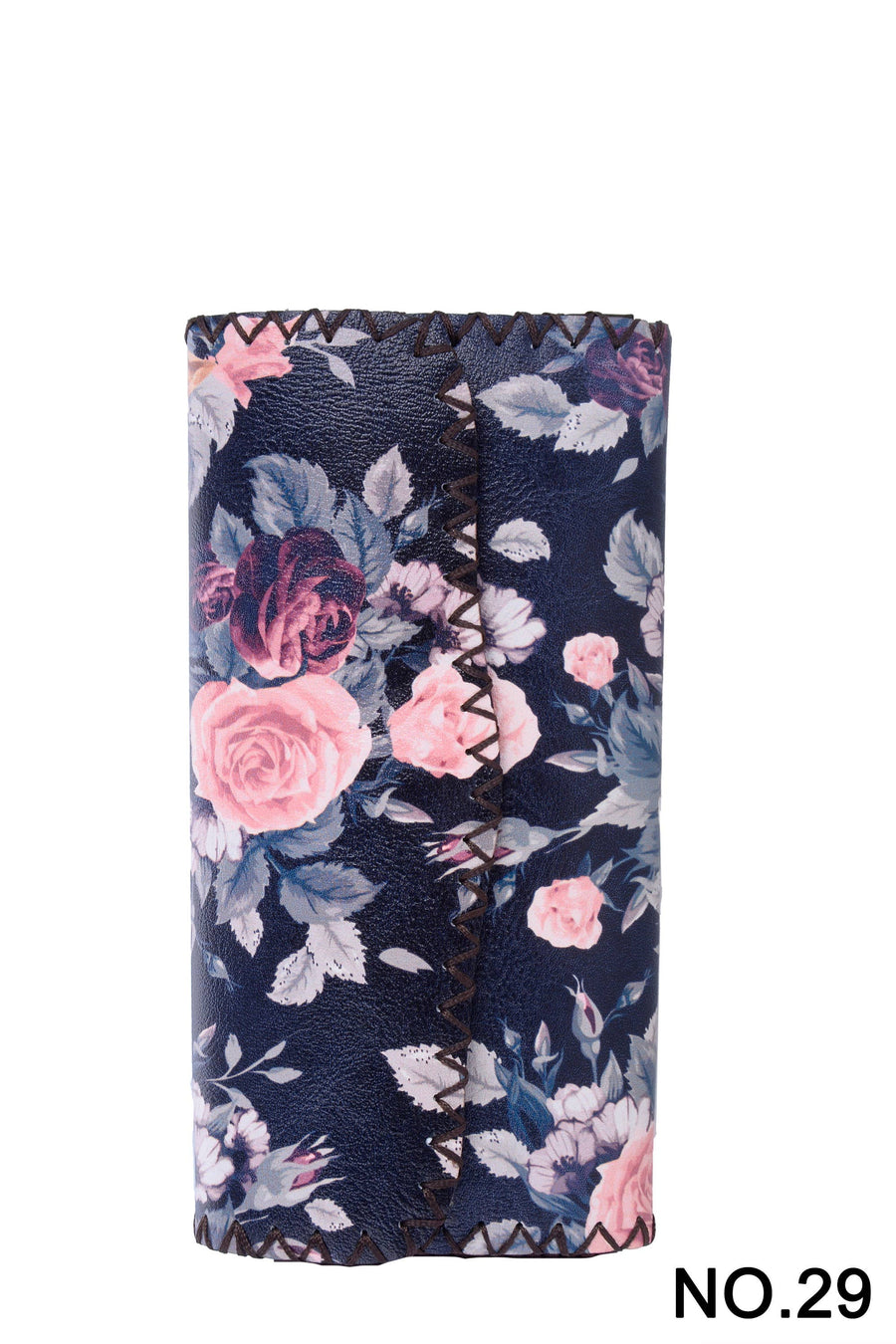 Flower Print Hand-Stitched Wallet HB0582 - No. 29