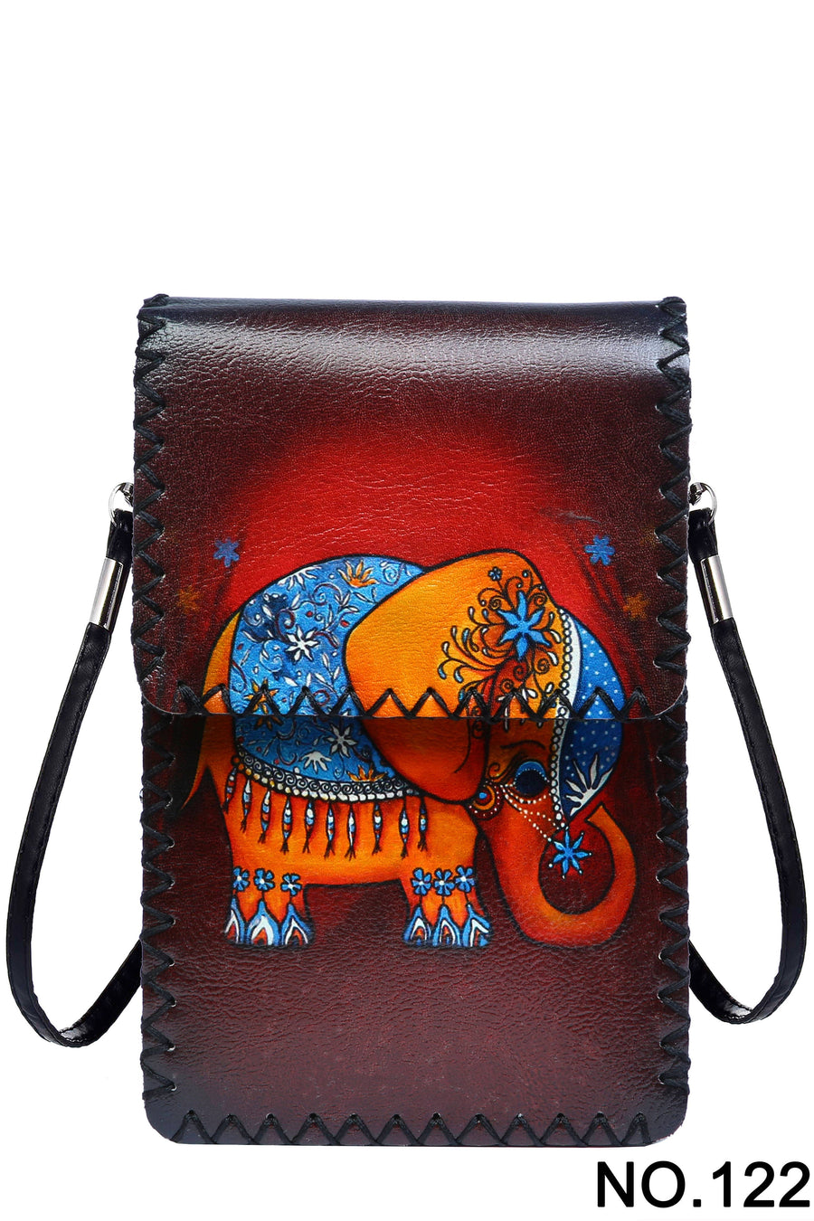 Elephant Print Crossbody Bag HB0580 - No. 122