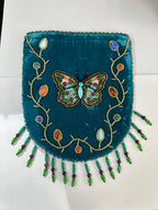 Butterfly Pattern Velvet Crossbody Bag LUG - view 19