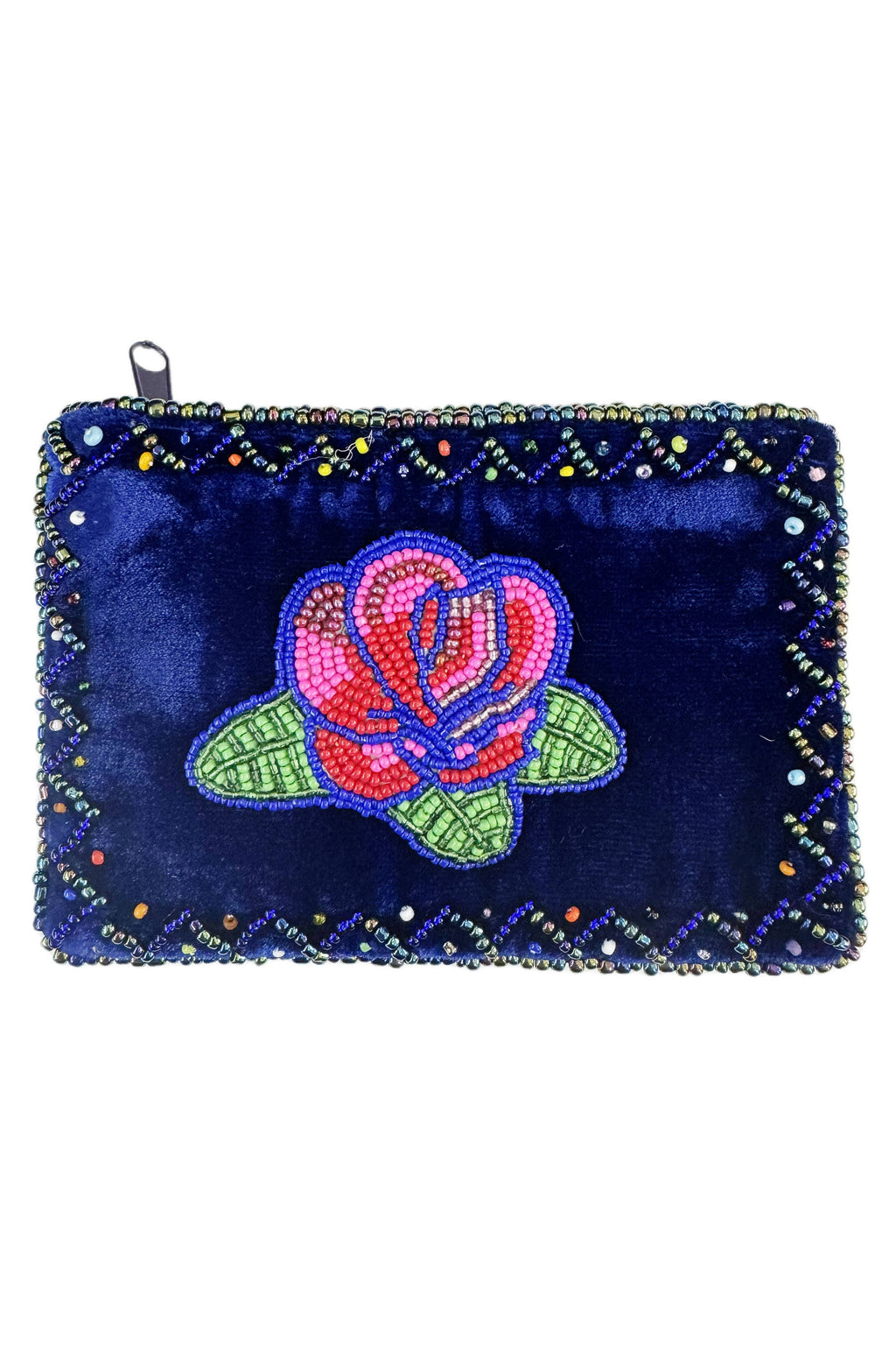 Rose Rectangle Velvet Coin Purse V0701 - view 8