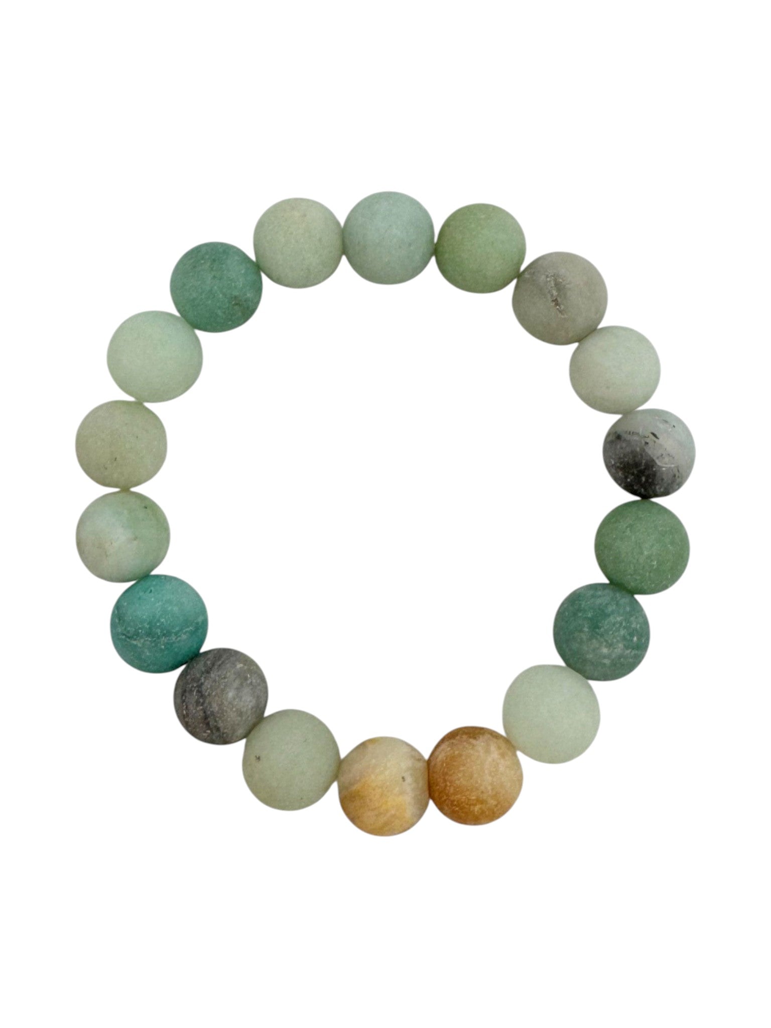 Amazonite Stone Stretch Bracelet B1587-Matte-10MM