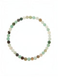 Amazonite Stone Stretch Bracelet B1587-Matte-4MM