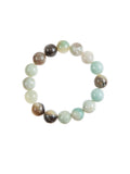 Amazonite Stone Stretch Bracelet B1587-Gloss-12MM