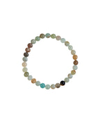 Amazonite Stone Stretch Bracelet B1587-Gloss-12MM