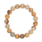 Picture Jasper Stone Stretch Bracelet B1588-Gloss-4MM