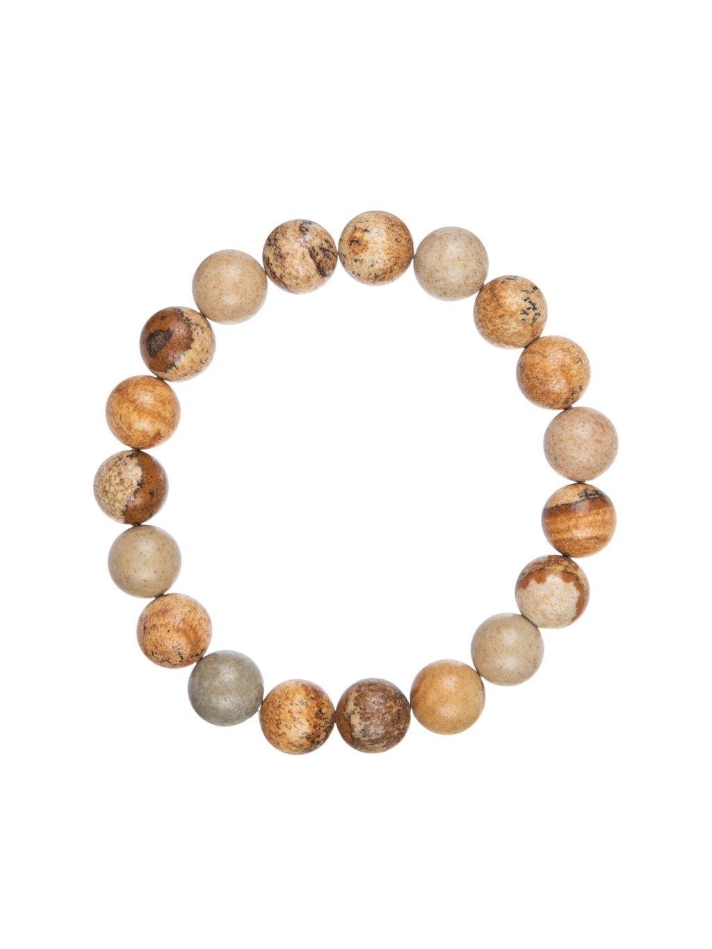 Picture Jasper Stone Stretch Bracelet B1588-Gloss-6MM