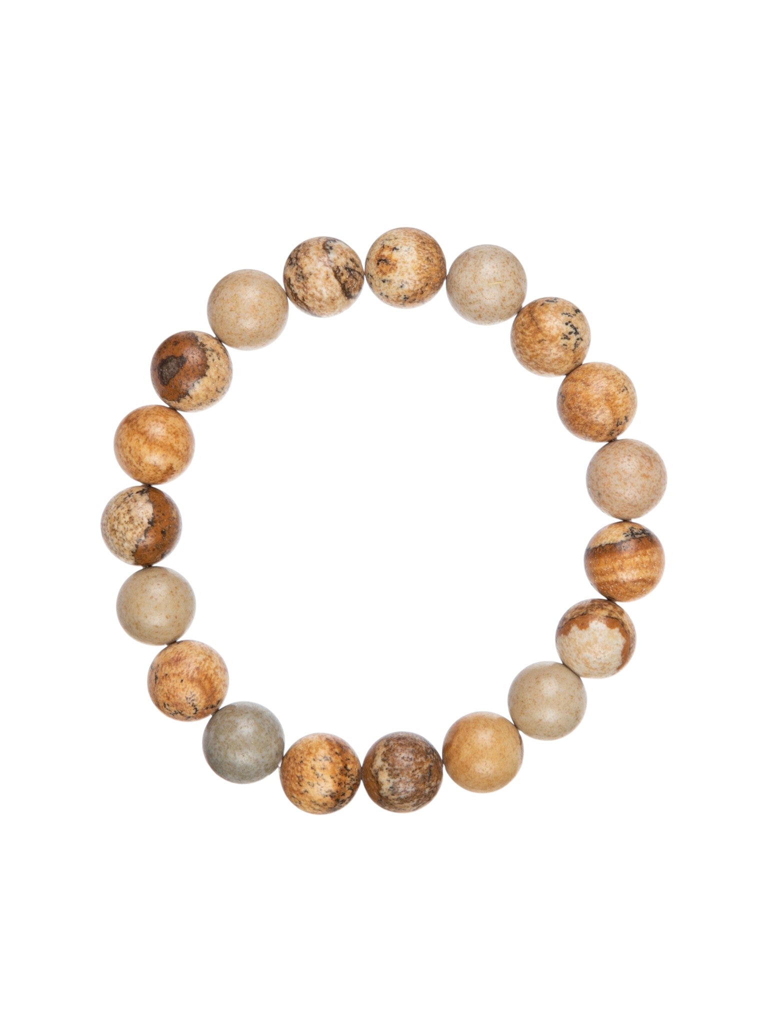 Picture Jasper Stone Stretch Bracelet B1588-Gloss-6MM