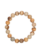 Picture Jasper Stone Stretch Bracelet B1588-Gloss-4MM