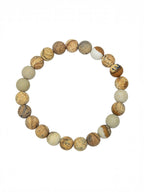 Picture Jasper Stone Stretch Bracelet B1588-Matte-8MM