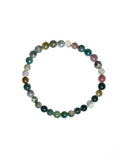 Indian Agate Stone Stretch Bracelet B1590-6MM