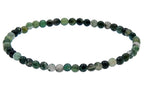 Indian Agate Stone Stretch Bracelet B1590-4MM