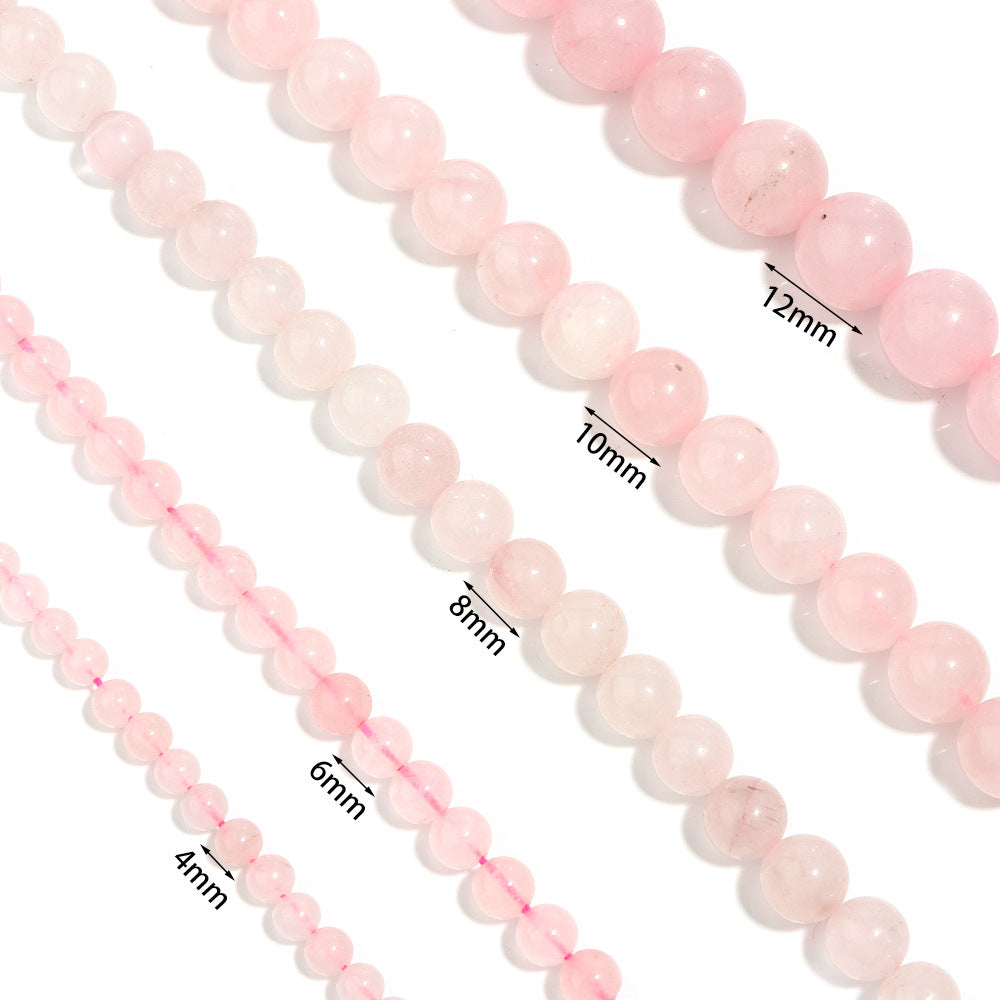 Colored Pink Jade Stretch Bracelet B1593 - 6MM