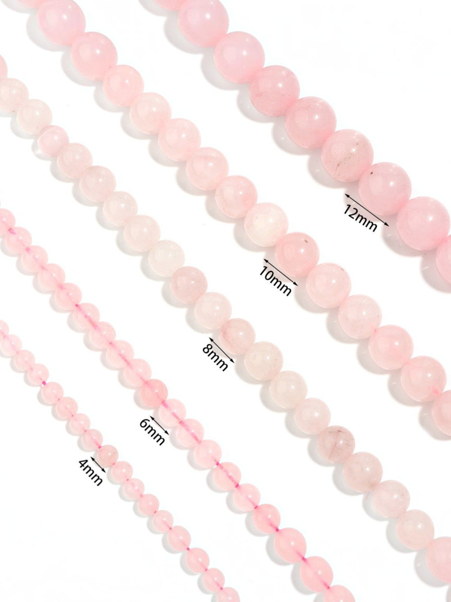 Colored Pink Jade Stretch Bracelet B1593 - 6MM
