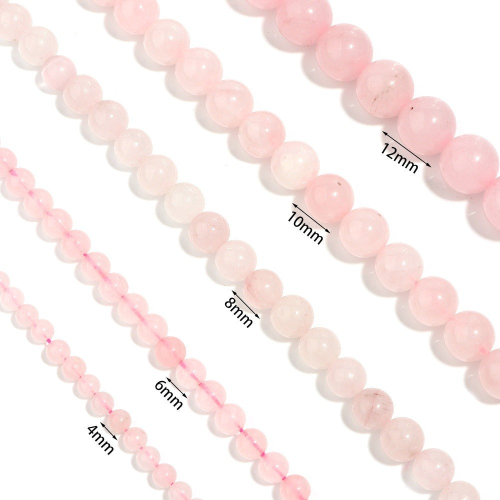 Colored Pink Jade Stretch Bracelets B1593-12MM