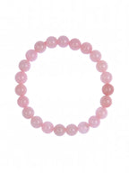 Colored Pink Jade Stretch Bracelet B1593 - 6MM