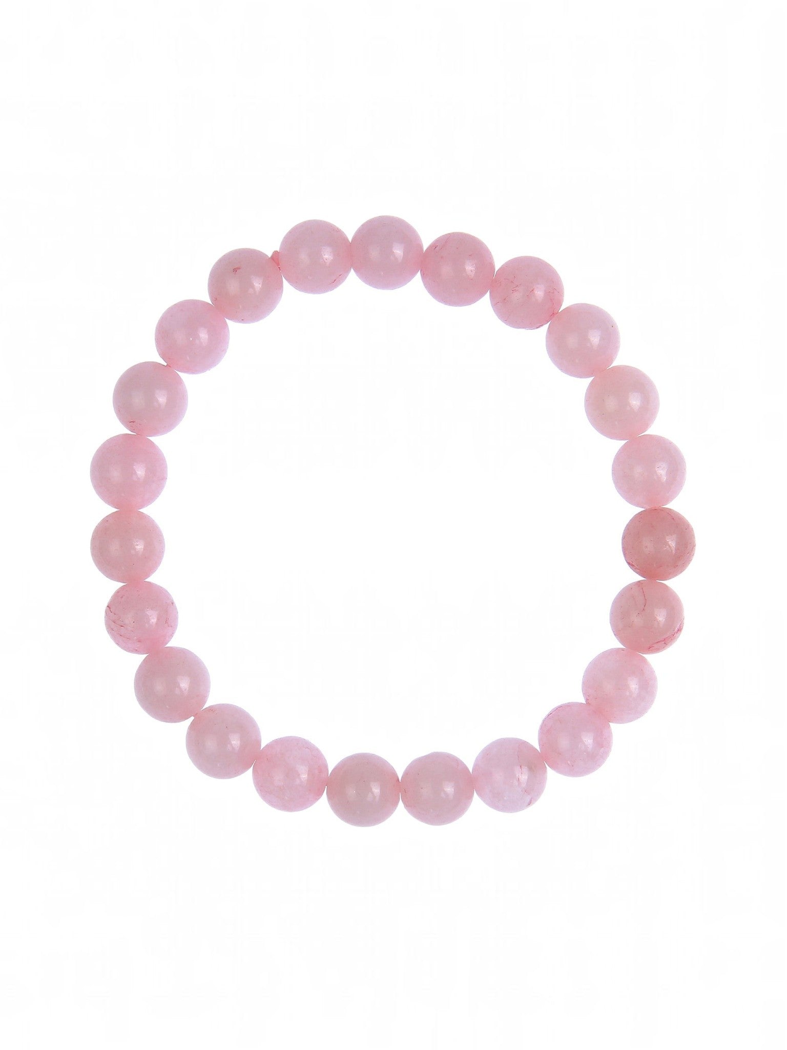 Colored Pink Jade Stretch Bracelet B1593 - 6MM