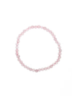 Colored Pink Jade Stretch Bracelets B1593-4MM