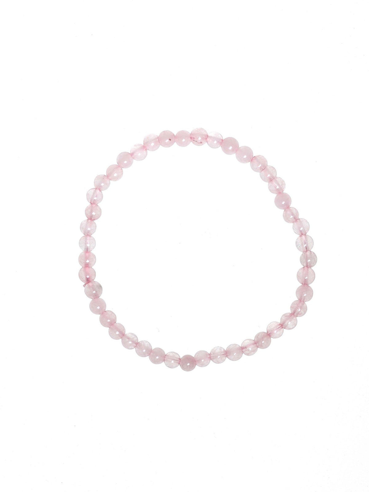 Colored Pink Jade Stretch Bracelets B1593-4MM