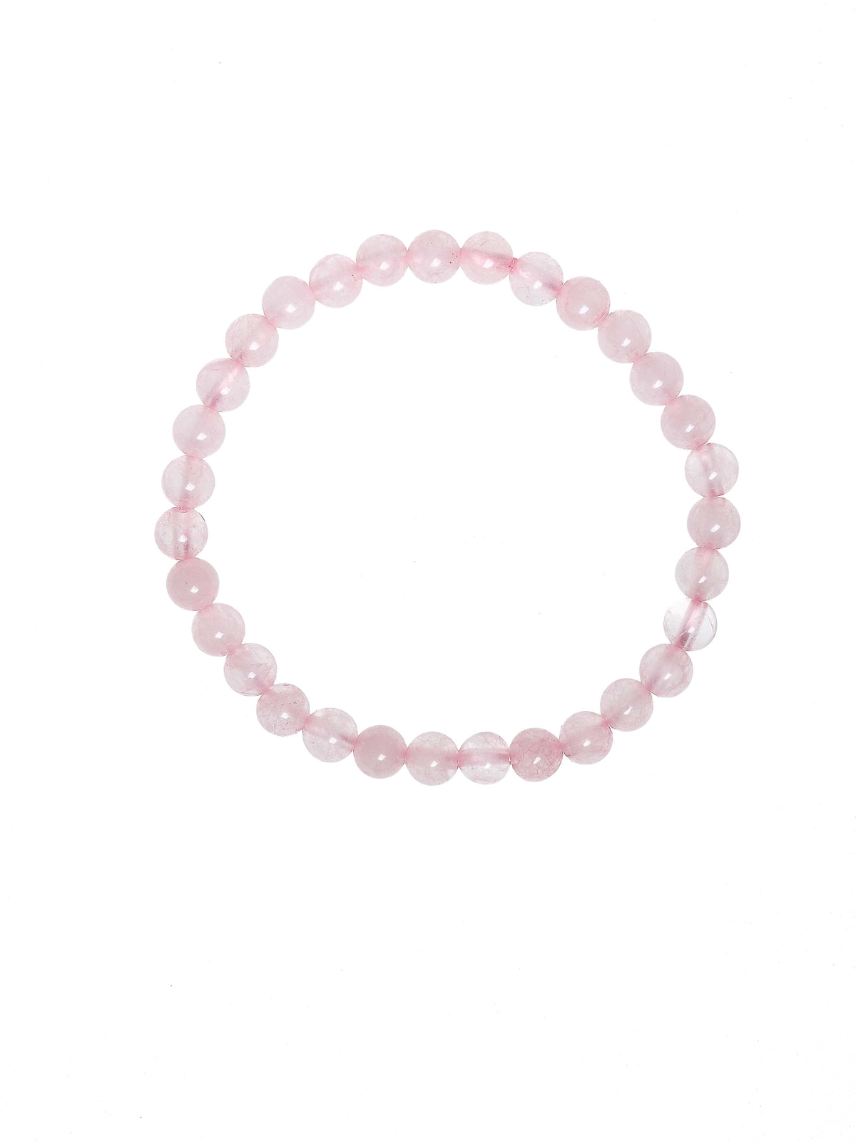 Colored Pink Jade Stretch Bracelet B1593 - 6MM