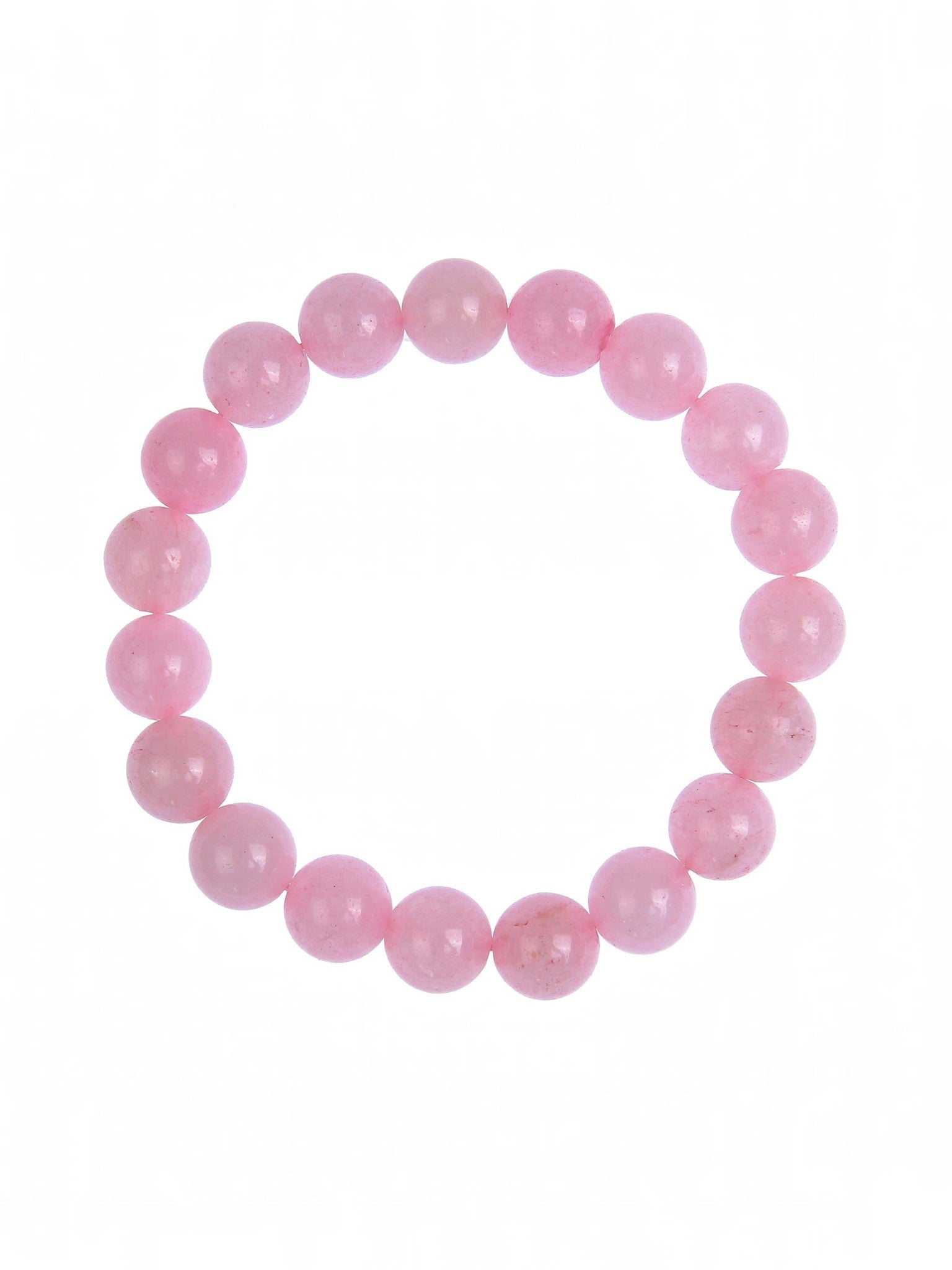Colored Pink Jade Stretch Bracelets B1593-12MM