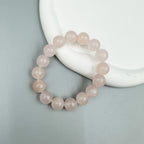 Colored Pink Jade Stretch Bracelets B1593-12MM
