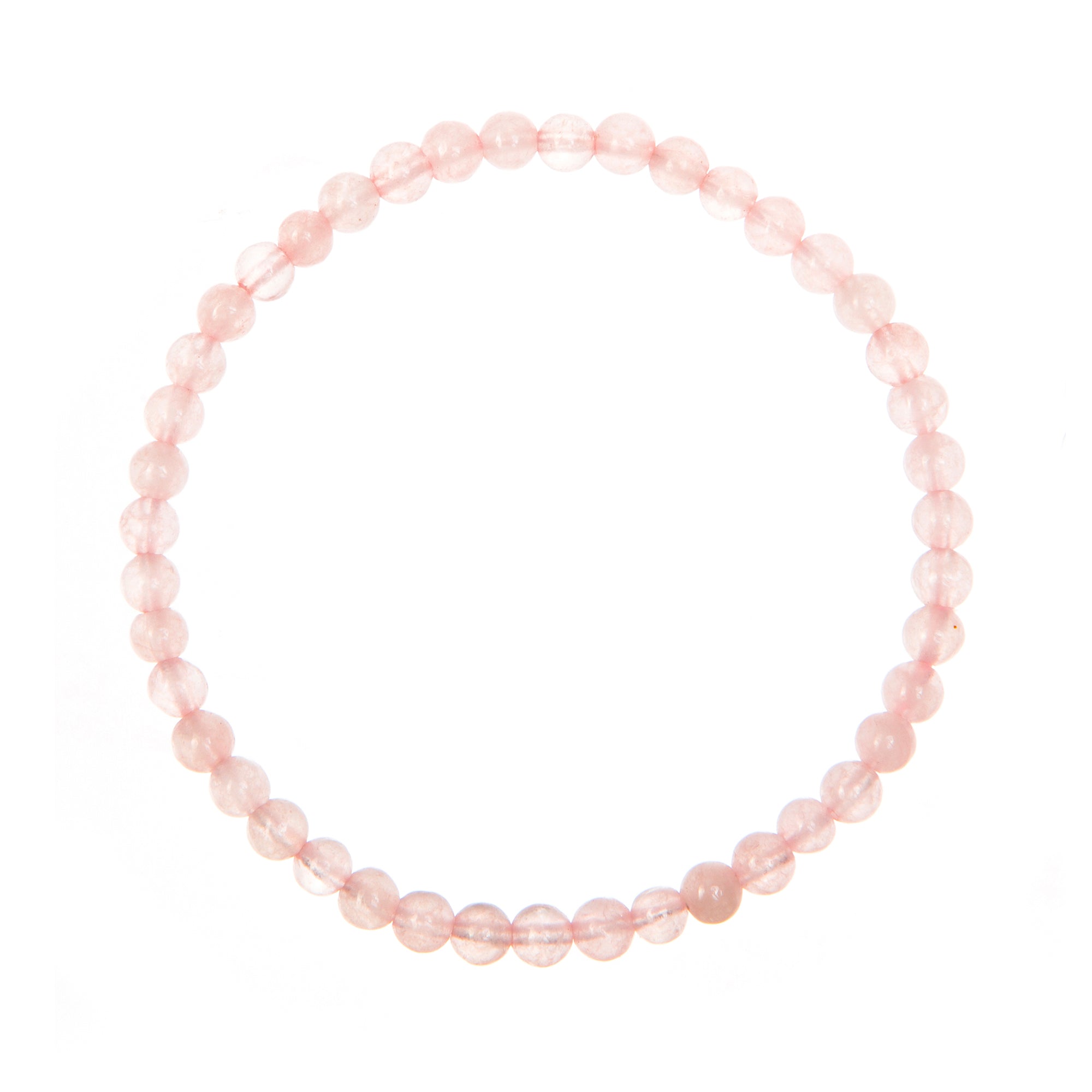 Colored Pink Jade Stretch Bracelets B1593-4MM