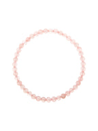 Colored Pink Jade Stretch Bracelets B1593-4MM