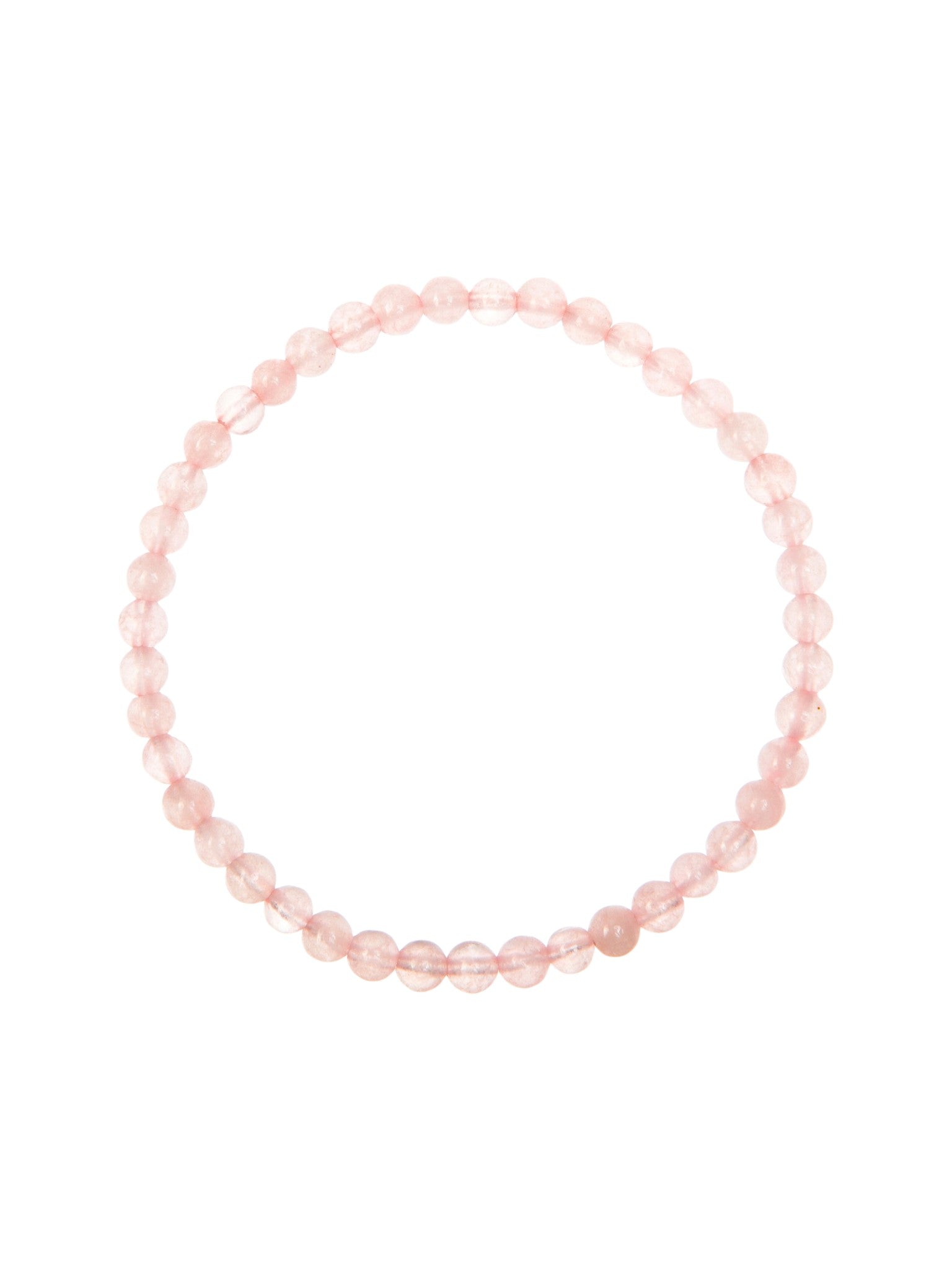 Colored Pink Jade Stretch Bracelets B1593-4MM