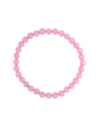 Colored Pink Jade Stretch Bracelet B1593 - 6MM