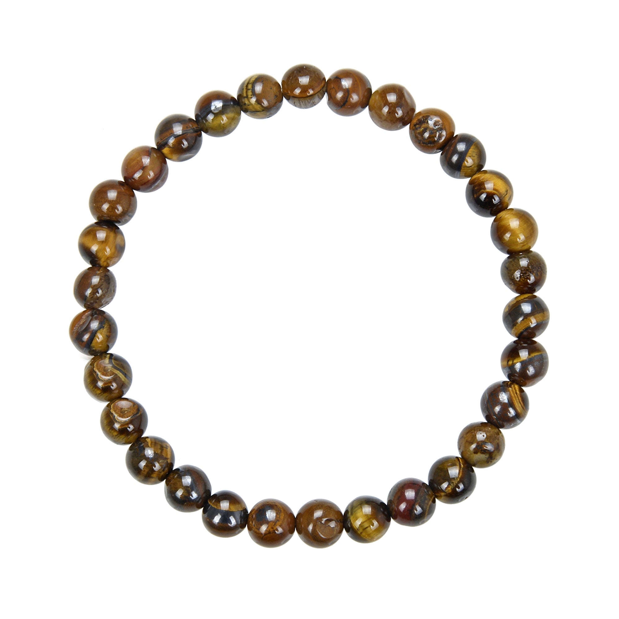 Tigers Eye Stretch Stone Stretch Bracelet B1727-8MM