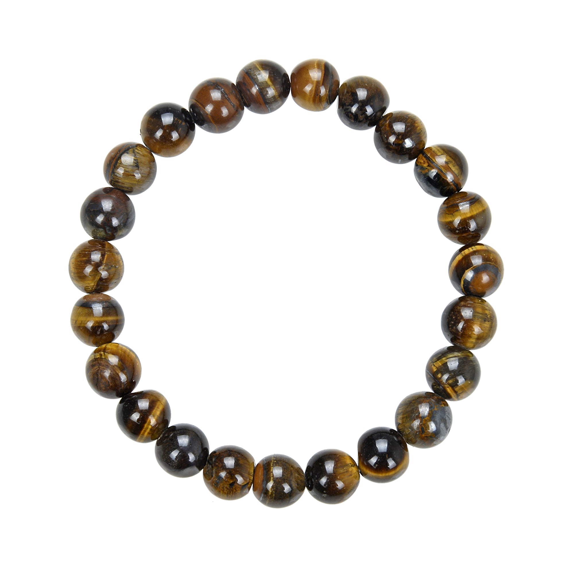 Tigers Eye Stretch Stone Stretch Bracelet B1727-4MM