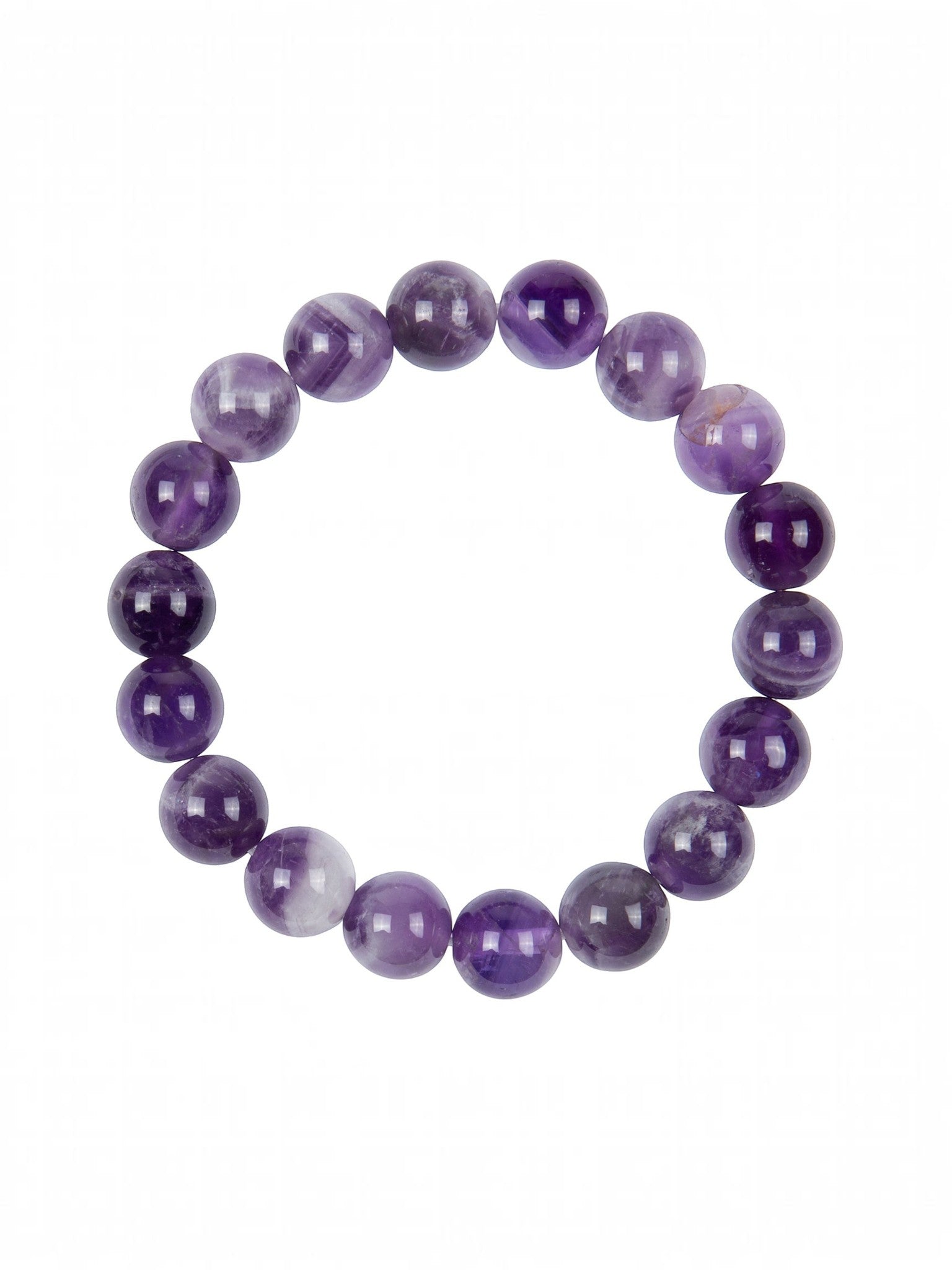Amethyst Stone Stretch Bracelets B1728-10MM