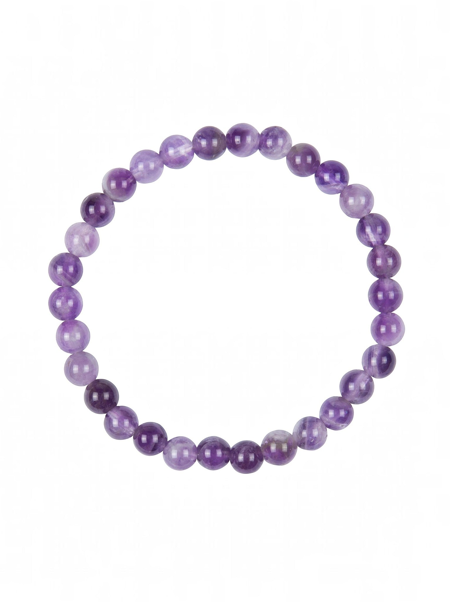 Amethyst Stone Stretch Bracelets B1728-6MM