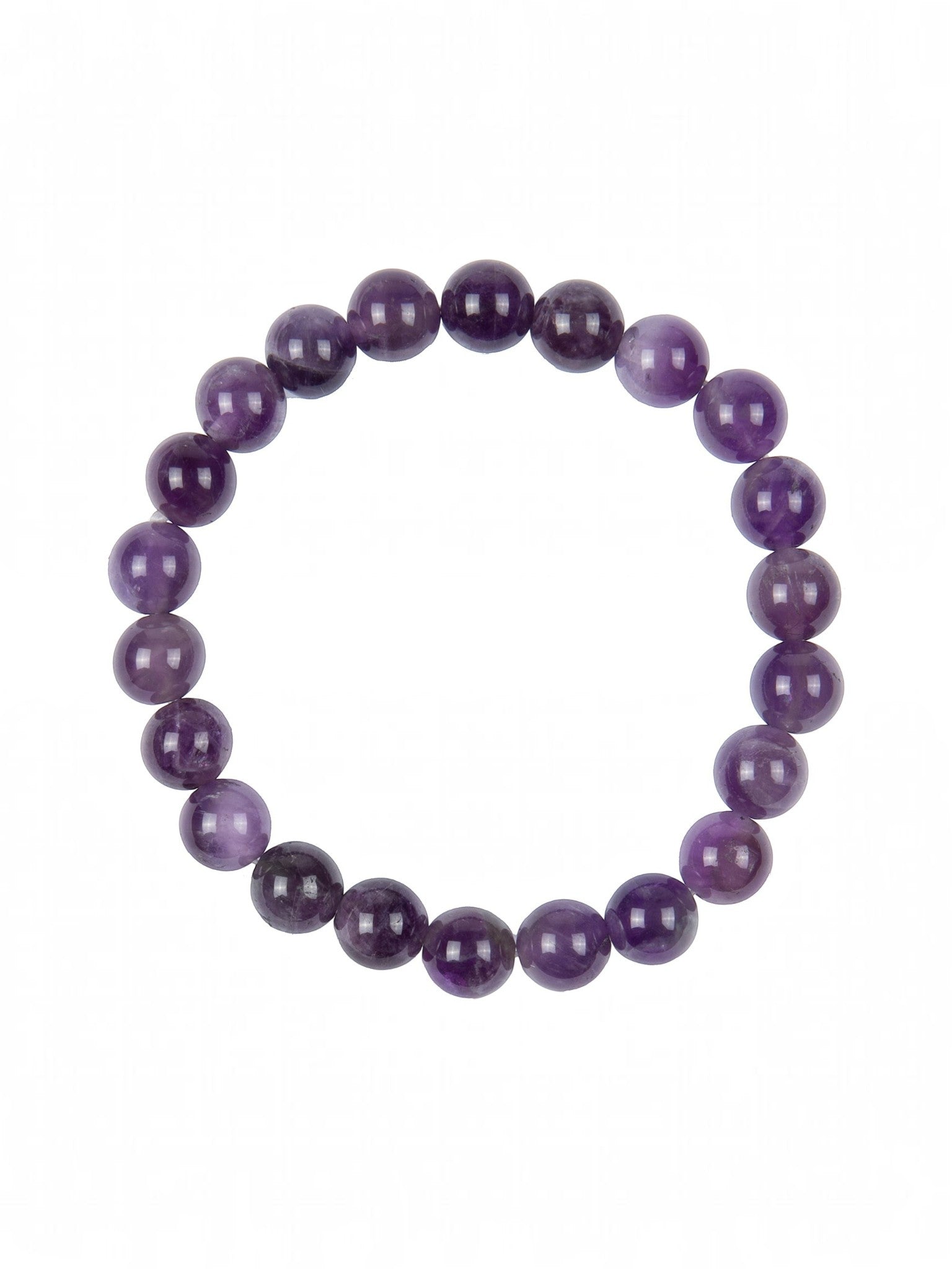 Amethyst Stone Stretch Bracelets B1728-8MM