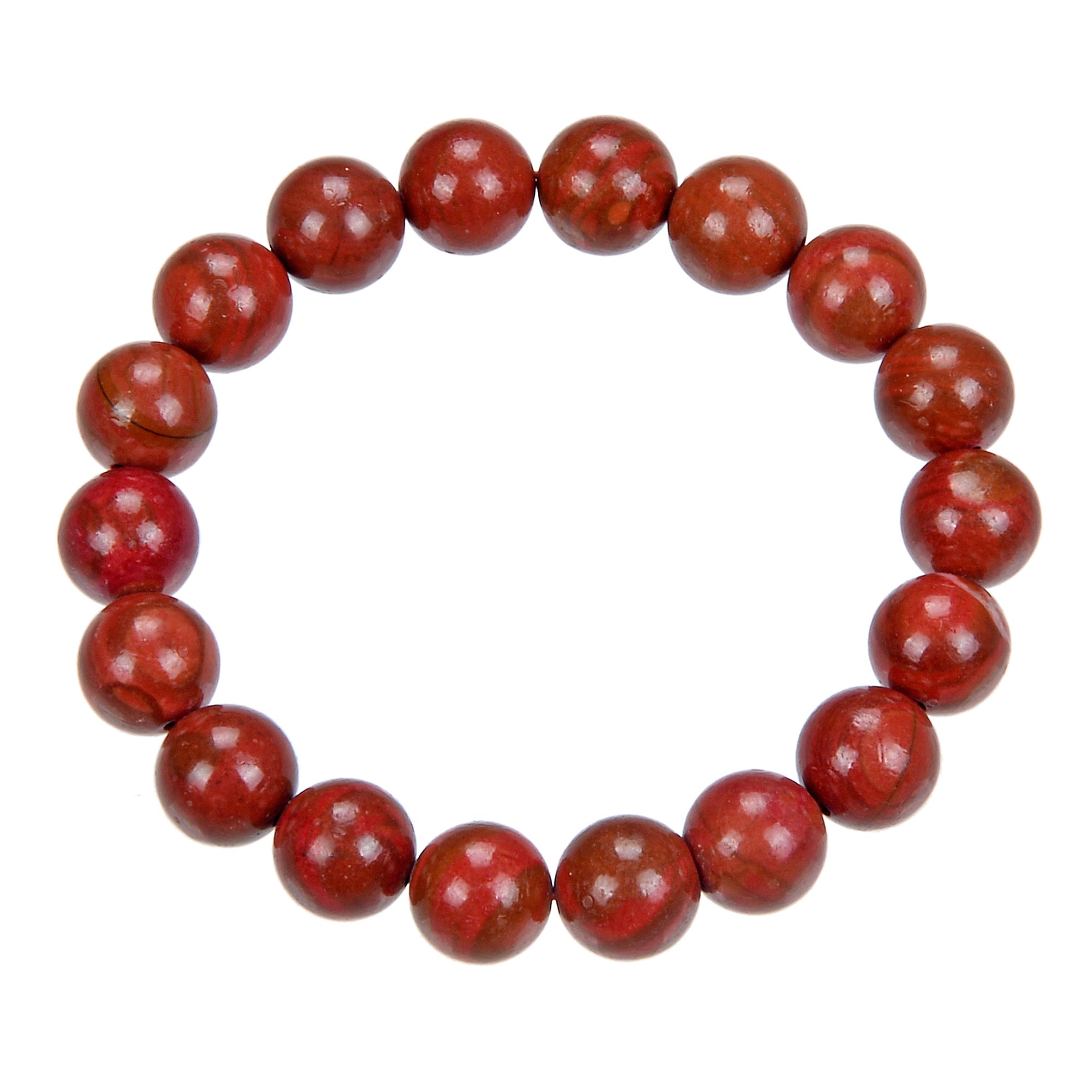 Carnelian Stone Stretch Bracelets B1729-10MM