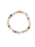 Cherry Quartz Stone Stretch Bracelet B1872-6MM