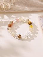 Cherry Quartz Stone Stretch Bracelet B1872-10MM