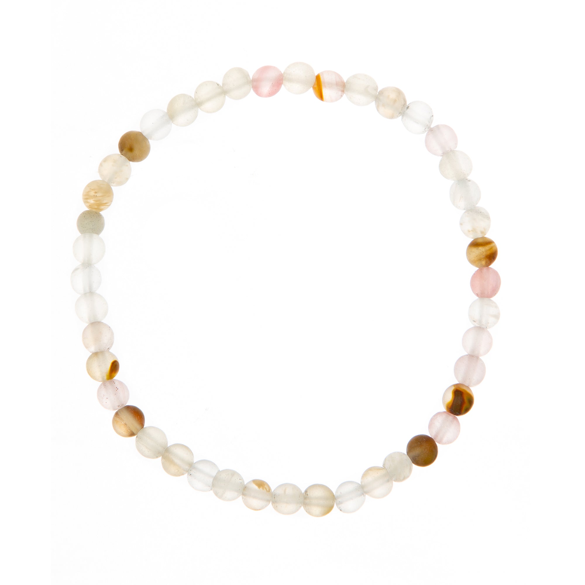 Cherry Quartz Matte Stone Stretch Bracelet B1872-12MM