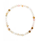 Cherry Quartz Matte Stone Stretch Bracelet B1872-8MM