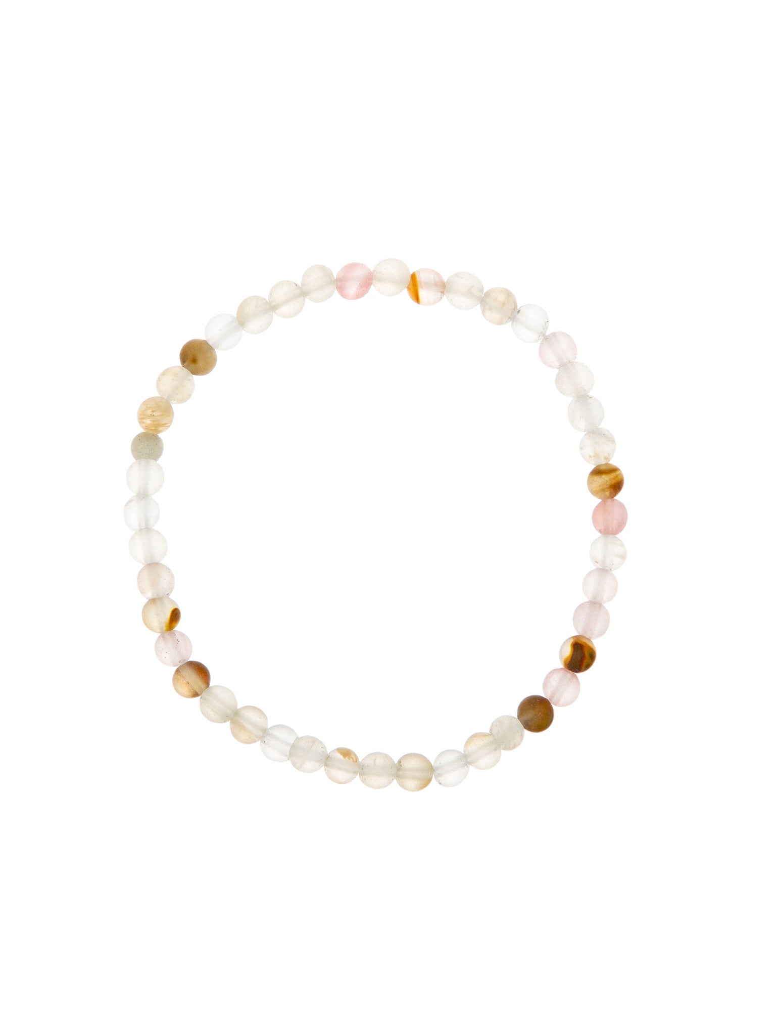 Cherry Quartz Matte Stone Stretch Bracelet B1872-12MM
