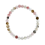 Cherry Quartz Matte Stone Stretch Bracelet B1872-8MM