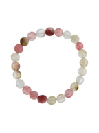 Cherry Quartz Matte Stone Stretch Bracelet B1872-8MM